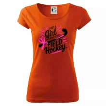 Just a girl who loves field hockey čierno ružové