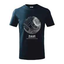 Plechý - vrstevnice v kruhu