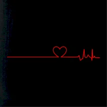 Poker EKG srdce červené Poker EKG srdce červené