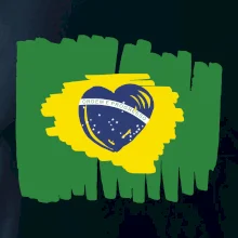 Brazília vlajka srdca
