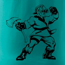 Hasič stojaci - nápis hasiči - Veľký nápis na chrbte