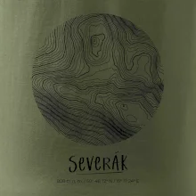 Severák - vrstevnice v kruhu