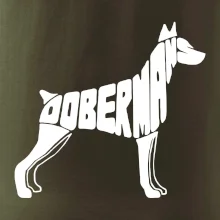 Dobermans - nápis v tele