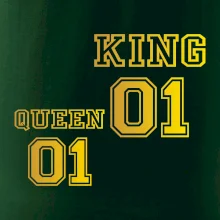 King - Queen - 01 dres - zlatá potlač
