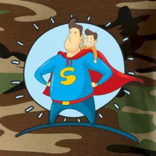 Táta superman - chlapec Táta superman - chlapec