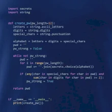 Python Generátor hesiel