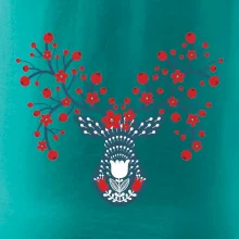 Folklór - jeleň s červenými plodmi