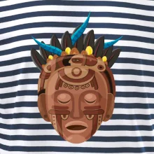 Mayová maska hnedá