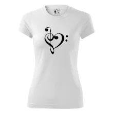 Husľový kľúč srdce Husľový kľúč srdce