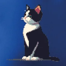 Mourovatá mačka pixel