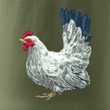 Sliepka kreslená biela