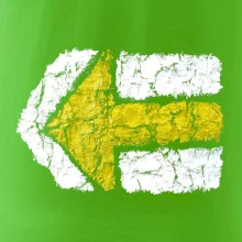 Párová turistická značka žlutá