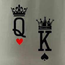 King & Queen logo na prso