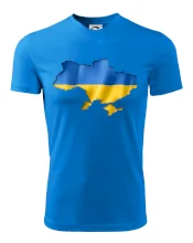 Ukrajina vlajka mapa