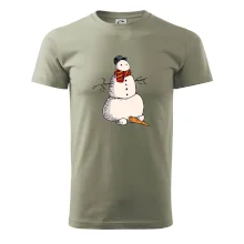 Snehuliak so spadnutým nosom