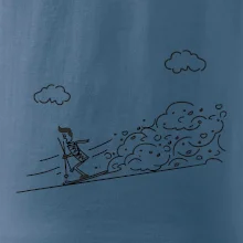 Kreslený lyžiar na horách Kreslený lyžiar na horách