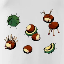 Gaštanové zvieratká - obdĺžnik