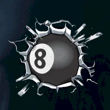 Biliardová guľa v triku