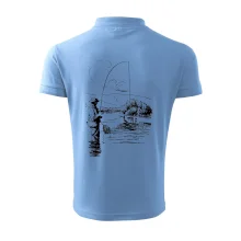 Kreslený rybár s podberákom