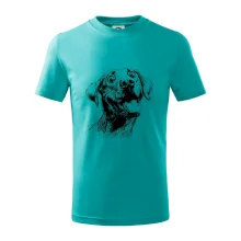 Čiernobiela karikatúra Labrador svetlý