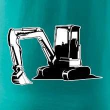 Bager bez nápisu čiernobiely Bager bez nápisu čiernobiely