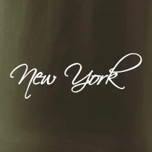 New York nápis písacím