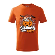 Sladkosť alebo žart tekvicový košík