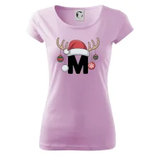 Vianočné rodinné tričká - písmeno a čiapka