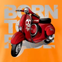 Scooter born to ride red