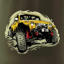 Žltý offroad s navijakom