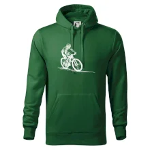 MTB kreslený cyklista