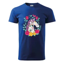 Kôň farebný s kvetinami