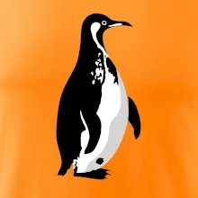 Tučniak čiernobiely z boku