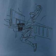 Basketbalista jedným ťahom - výskok Basketbalista jedným ťahom - výskok