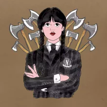 Sekery - holka v čiernom (Pecka design)