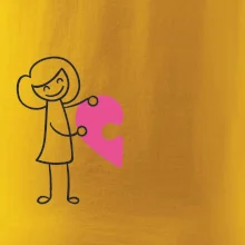 Párové tričká puzzle postavička