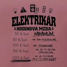 Hodinová mzda elektrikár