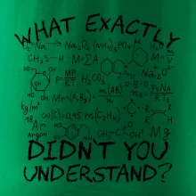 What exactly didnt you understand Chemistry