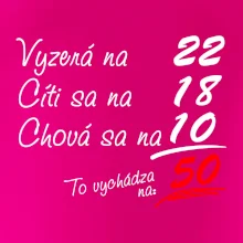 Vyzerá, cíti sa, chová sa - 50 rokov Vyzerá, cíti sa, chová sa - 50 rokov