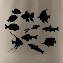 Potápač ryby štvorec