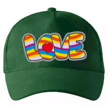 Love nápis dúhový