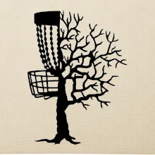 Disc golf pozor strom Disc golf pozor strom