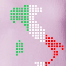 Taliansko obrys vlajka