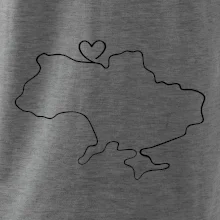 Mapa Ukrajiny - srdce