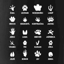 Zvieracie stopy - názvy