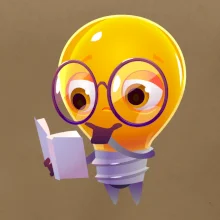 Žiarovka premýšľa nad knihou