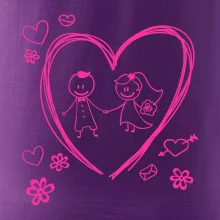 Svadba - kreslené srdce