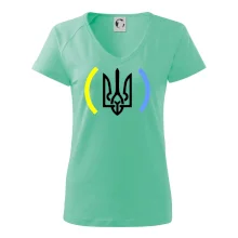 Ukrajina trojzubec s farbami Ukrajina trojzubec s farbami