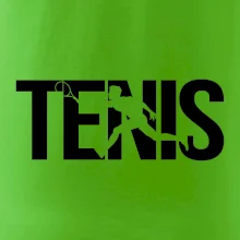 Tenis nápis silueta