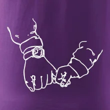 Otec a syn ruky obrys